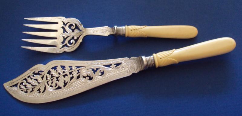Stirling English Hallmarked Fish Serving Set